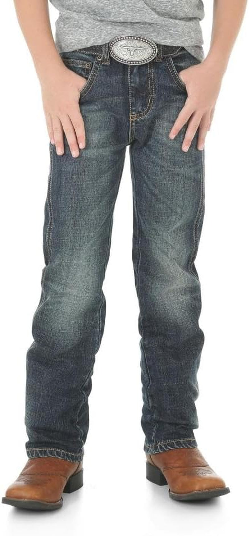 Boys' Retro Slim Fit Straight Leg Jean